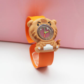 Cute Kids Watch Girl Pink Silicone Kawaii Cartoon Unicorn Dinosaur Tiger Arabic Digital Boy Quartz Wrist Watches Children Reloj Alodia Store