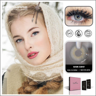 EYESHARE Natural Color Lens Eyes 2pcs Color Contact Lenses For Eye Blue Beauty Contact Lenses Eye Yearly Cosmetic Color Lens Alodia Store
