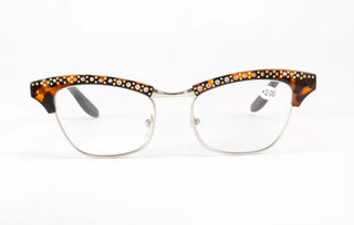 Diamond Ladies Elegant Cat Eye Reading Glasses Resin Lenses Women Crystal Rhinestone Decoration Presbyopic Eyewear for Elder Alodia Store