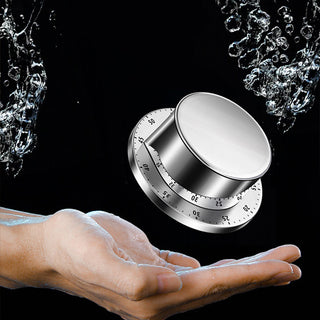 Stainless Steel Kitchen Timer with Magnetic Base Manual Mechanical Cooking Timer Countdown Cooking Tools KitchenTimer Alodia Store