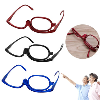 Women Magnifying Glasses Makeup Reading Glass Folding Eye Make Up Reading Glass PC Frame +1.0~+4.0 Resin Lens gafas de sol Alodia Store