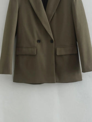 TRAF 2024 Long Sleeve Blazers for Women Coat Alodia Store