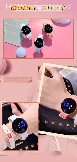 M3 Kids Digital Watches Adjustable Silicone Strap Waterproof Children's Watch Boys Sports Wrist Electronic Smart Watch For Kids Alodia Store