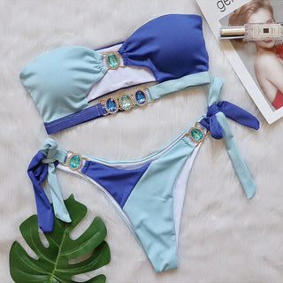 Para Praia Cameo Push Up Bikini Set Female Alodia Store
