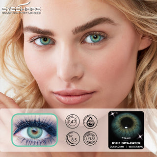 EYESHARE 1 Pair Natural Color Lens Eyes Yearly Color Contact Lenses for Eyes Beauty Contact Lenses Eye Cosmetic Color Lens Eyes Alodia Store