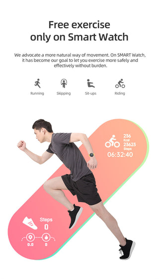 D18 Pro Smart Watch Men Women Bluetooth Fitness Tracker Bracelet Sport Heart Rate Blood Pressure Kids Smartwatch for IOS Android Alodia Store