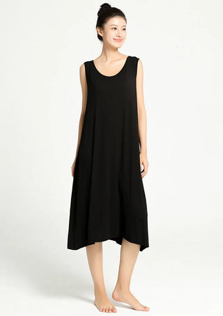 3XL-6XL  Modal Bamboo Fiber Thin Nightdress 2023 Sleeveless Nightgown Alodia Store