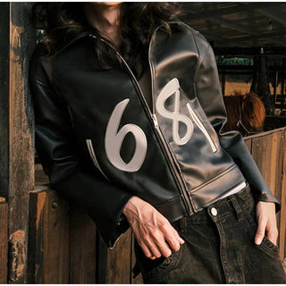 Fashion Zipper Polo-neck Tops Sweet Cool Personal Street Vintage Oversized Coats Alodia Store