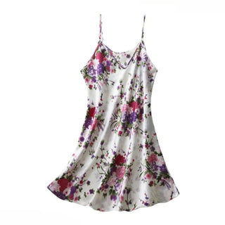 Dress Silk Satin Home Service Summer Nighty Alodia Store