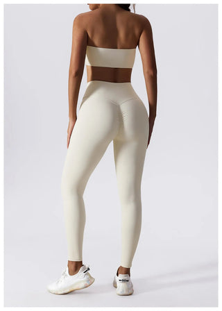 Yoga Set 2 Piece High Waist Leggings Sports Bra Women's Tracksuit Gym Workout Push Up Running Clothes Sportswear Fitness Suit Alodia Store