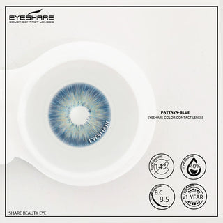 EYESHARE Natural Color Lens Eyes 2pcs Color Contact Lenses For Eye Blue Beauty Contact Lenses Eye Yearly Cosmetic Color Lens Alodia Store