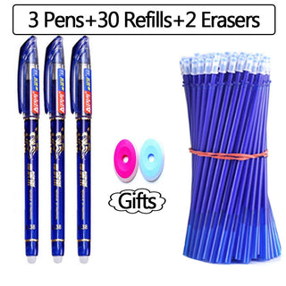 30 Pcs/set 0.35mm Kawaii Erasable Pens for Writing Notebooks Girls Cute alodia store