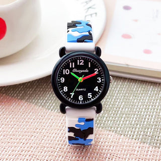 camouflage silicone strap quartz watches children kids students digital cool waterproof clocks Alodia Store