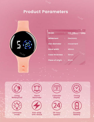 M3 Kids Digital Watches Adjustable Silicone Strap Waterproof Children's Watch Boys Sports Wrist Electronic Smart Watch For Kids Alodia Store