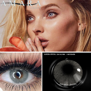 AMARA 1 Pair Colored Contact Lenses Natural Look Brown Eye Lenses Gray Contact Blue Lenses Fast Delivery Green Eye Alodia Store