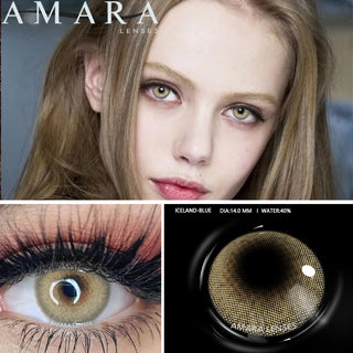 AMARA 1 Pair Colored Contact Lenses Natural Look Brown Eye Lenses Gray Contact Blue Lenses Fast Delivery Green Eye Alodia Store