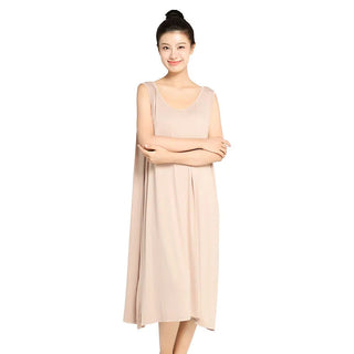 3XL-6XL  Modal Bamboo Fiber Thin Nightdress 2023 Sleeveless Nightgown Alodia Store