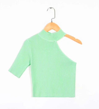 Women Knitted Top Croptop Club Sexy O Neck Female Tank Tops Tees Camis Cute Streetwear 2020 Summer Slim T-Shirts Ladies Custome alodia store