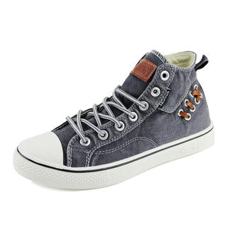 Denim Fashion Sneakers Women's Sneakers Thick Sole Ladies Brand Shoes Plus Size 42 ZHK040 alodia store
