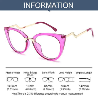 1Pc Anti Blue Light Blocking Cat Eye Oculos Mujer Glass Women Brand Fashion Designer Optical Eyeglasses Frame Classic Eyewear Alodia Store