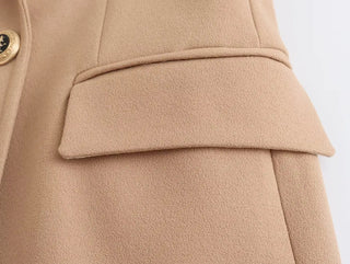 TRAF Green Women's Blazer Tailoring Double Breasted Blazer Alodia Store