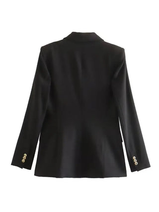 TRAF Green Women's Blazer Tailoring Double Breasted Blazer Alodia Store