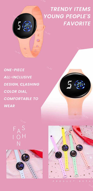 M3 Kids Digital Watches Adjustable Silicone Strap Waterproof Children's Watch Boys Sports Wrist Electronic Smart Watch For Kids Alodia Store