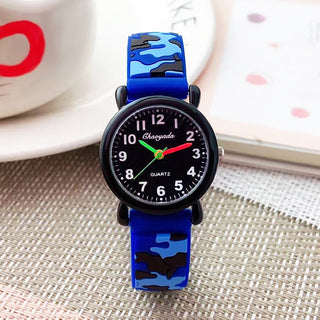 camouflage silicone strap quartz watches children kids students digital cool waterproof clocks Alodia Store