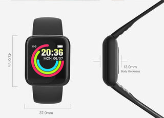 Smart Watch Kids Bluetooth Fitness Tracker Macaron Smartwatch for Men Women Blood Pressure Smart Bracelet for Android IOS Alodia Store