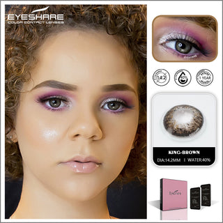 EYESHARE 1 Pair Natural Color Lens Eyes Yearly Color Contact Lenses for Eyes Beauty Contact Lenses Eye Cosmetic Color Lens Eyes Alodia Store