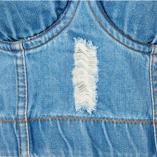 Sexy short Denim Halter crop top women vintage summer alodia store