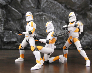 Star Wars 104th 212th 442nd 332nd 501st 6" Action Figure ARC ARF Trooper Shock Asohka Commander Phase 2 Episode II Clone Toys Alodia Store