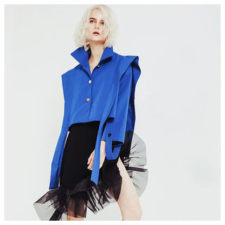 DEAT 2023 Autumn Women's Coat New Fashion Turn-down Collar Solid Alodia Store