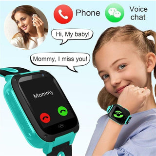 Kids Smart Watch Waterproof Touch Screen Video Camera Sim Card Call Phone S4 Smartwatch with Light GPS Locator For IOS Android Alodia Store