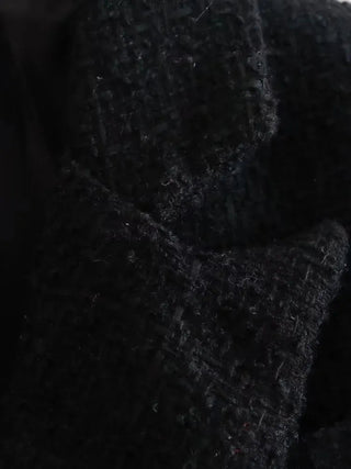 Fashion Women Beige Tweed Blazer Jacket For Office Lady Alodia Store