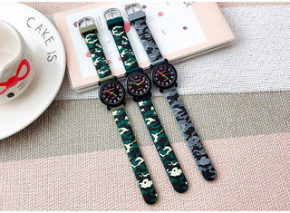 camouflage silicone strap quartz watches children kids students digital cool waterproof clocks Alodia Store