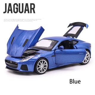 Jaguar F-type Sports Car Model Toy Simulation Sound Light Pull Back Alloy Die Cast Toys Vehicle For Boys Girls Alodia Store
