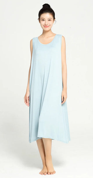 3XL-6XL  Modal Bamboo Fiber Thin Nightdress 2023 Sleeveless Nightgown Alodia Store
