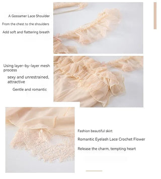 Nightgown Sleepwear Lingerie Dress Spaghetti Strap Alodia Store