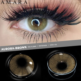 AMARA 1 Pair Colored Contact Lenses Natural Look Brown Eye Lenses Gray Contact Blue Lenses Fast Delivery Green Eye Alodia Store
