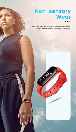 M3 Kids Digital Watches Adjustable Silicone Strap Waterproof Children's Watch Boys Sports Wrist Electronic Smart Watch For Kids Alodia Store