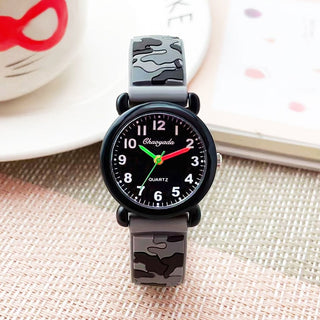 camouflage silicone strap quartz watches children kids students digital cool waterproof clocks Alodia Store