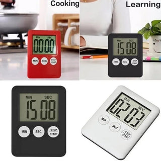 Digital Kitchen Timer Big Digits Loud Alarm Magnetic Backing Stand with Large LCD Display for Cooking Baking Sports Games Alodia Store