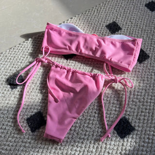 Summer Women Bikinis Strapless Brazilian Thong Biquini Traje Alodia Store