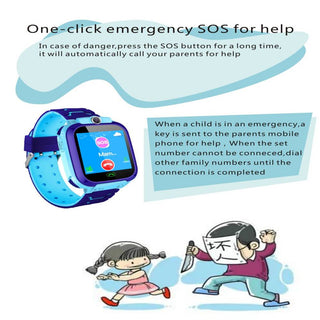 Kids Smart Watch 2023 New SOS Smartwatch For Children Sim Card LBS Location Photo Waterproof Gift For Boys and Girls IOS Android Alodia Store