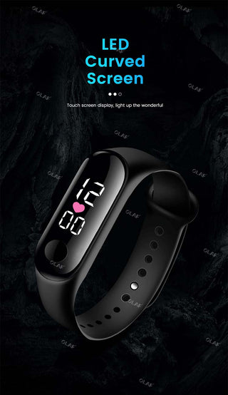 M3 Kids Digital Watches Adjustable Silicone Strap Waterproof Children's Watch Boys Sports Wrist Electronic Smart Watch For Kids Alodia Store