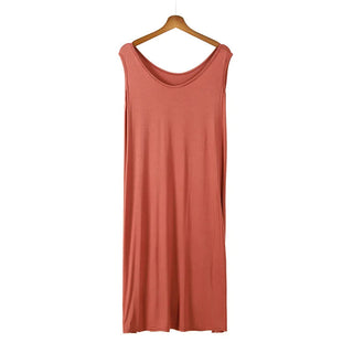 3XL-6XL  Modal Bamboo Fiber Thin Nightdress 2023 Sleeveless Nightgown Alodia Store