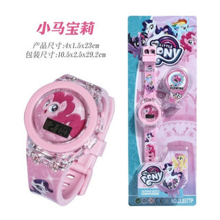 Disney Kid Cartoon Glowing Watch Marvel Spider-Man Boy Unicorn Princess Elsa Flash Electronic Digital Student Toy Clock Relogio Alodia Store