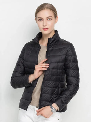 Women Winter Coat 2023 New Ultra Light White Duck Down Alodia Store