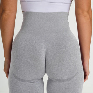 Seamless Women's Sports Yoga Shorts Leggings Fitness Tight Gym Running High Waist   Workout Three Piece Scrunch Biker Pants Alodia Store